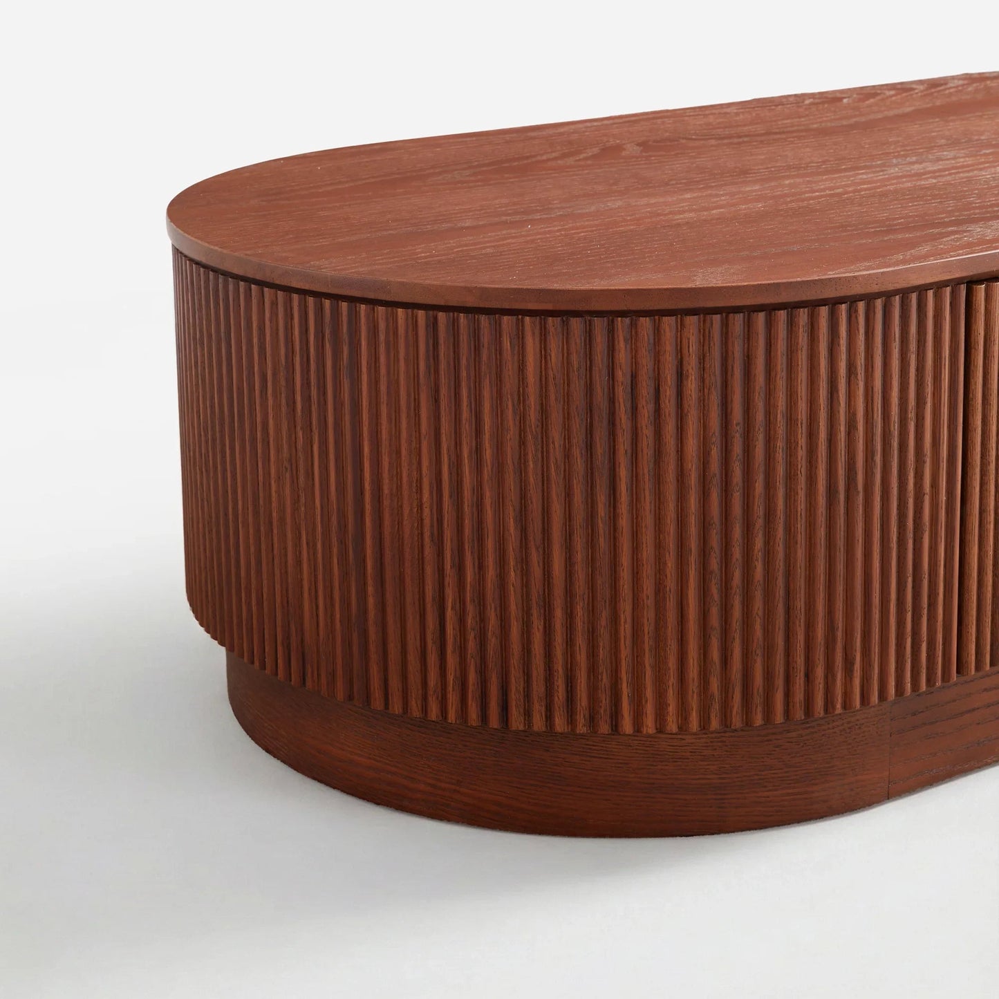 Esmond Fluted Oval Coffee Table 55"