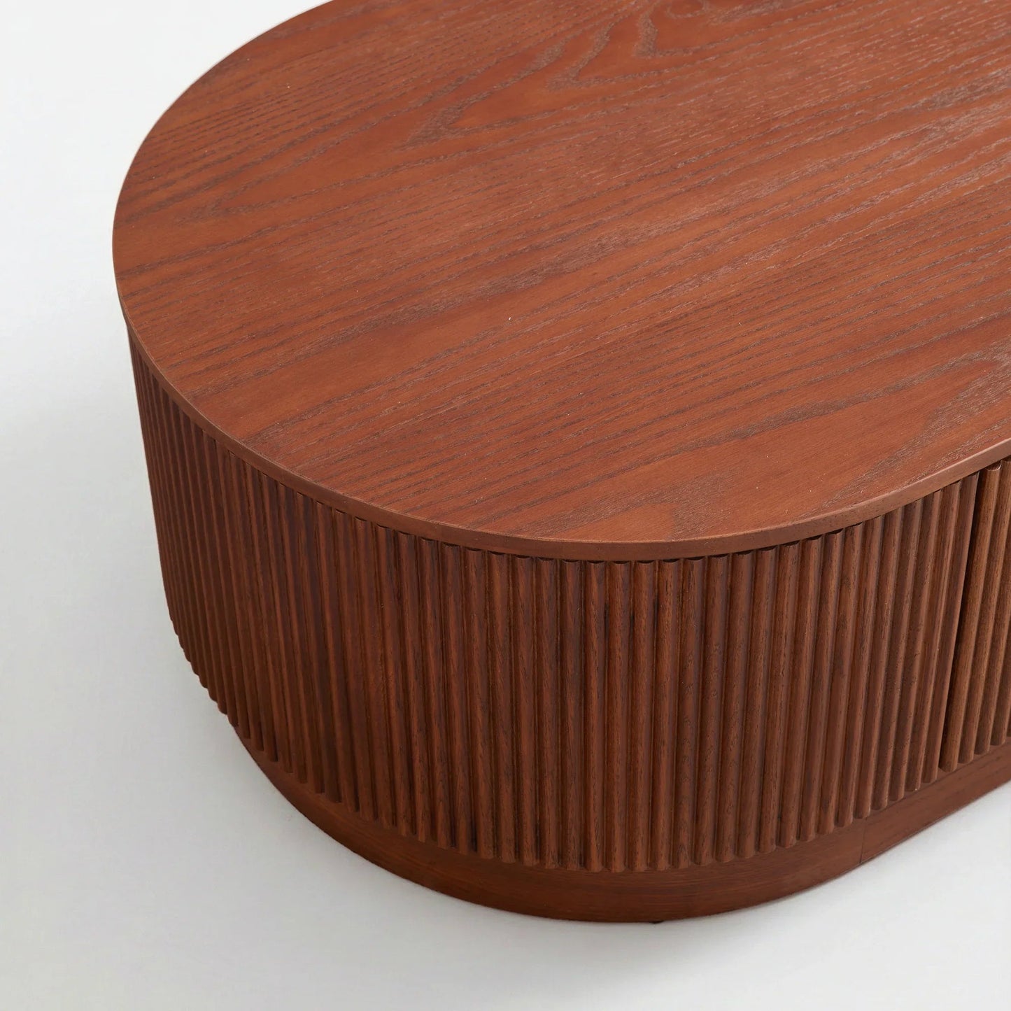 Esmond Fluted Oval Coffee Table 55"