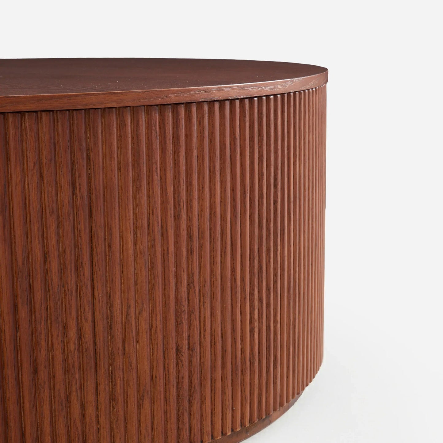 Esmond Fluted Round Lift-Top Coffee Table 35"