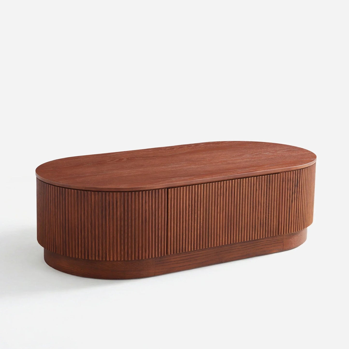 Esmond Fluted Oval Coffee Table 55"
