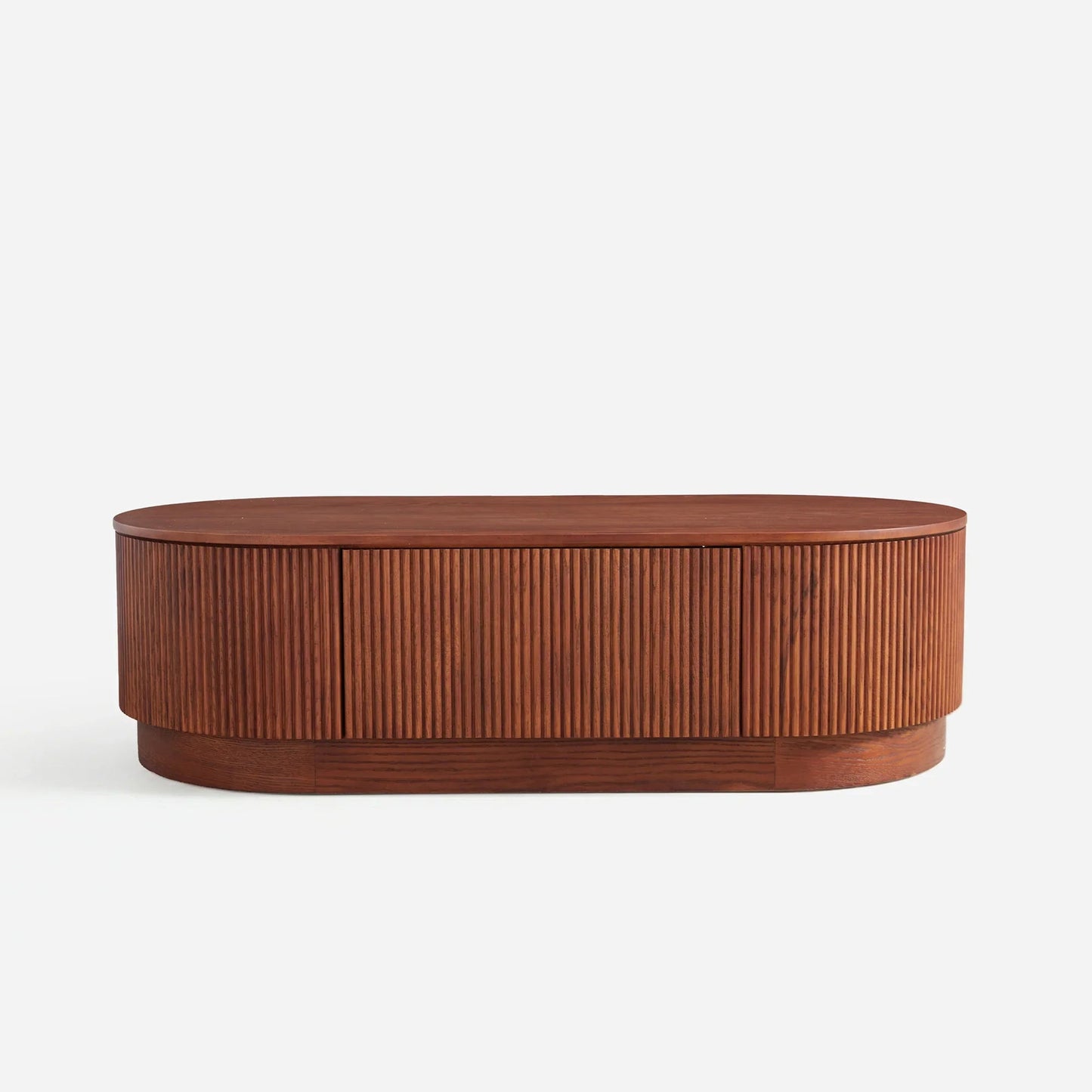 Esmond Fluted Oval Coffee Table 55"