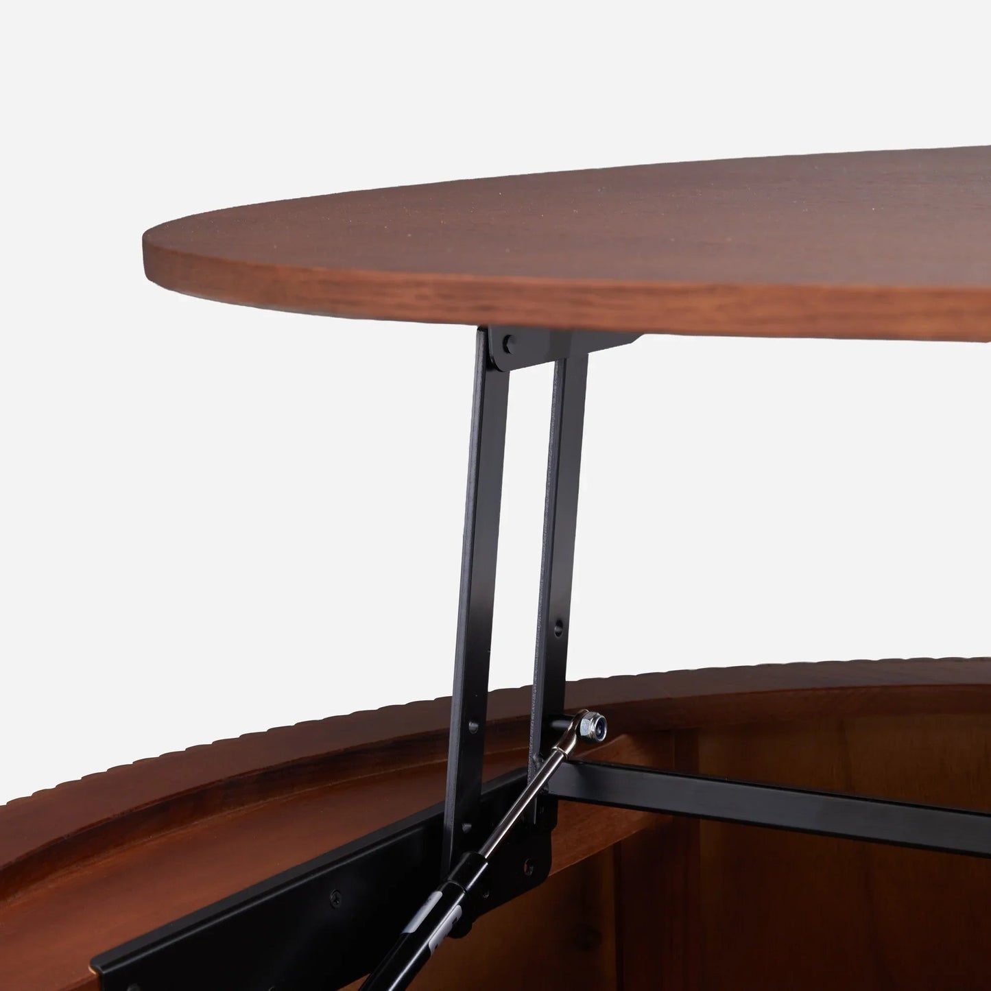 Esmond Fluted Round Lift-Top Coffee Table 35"