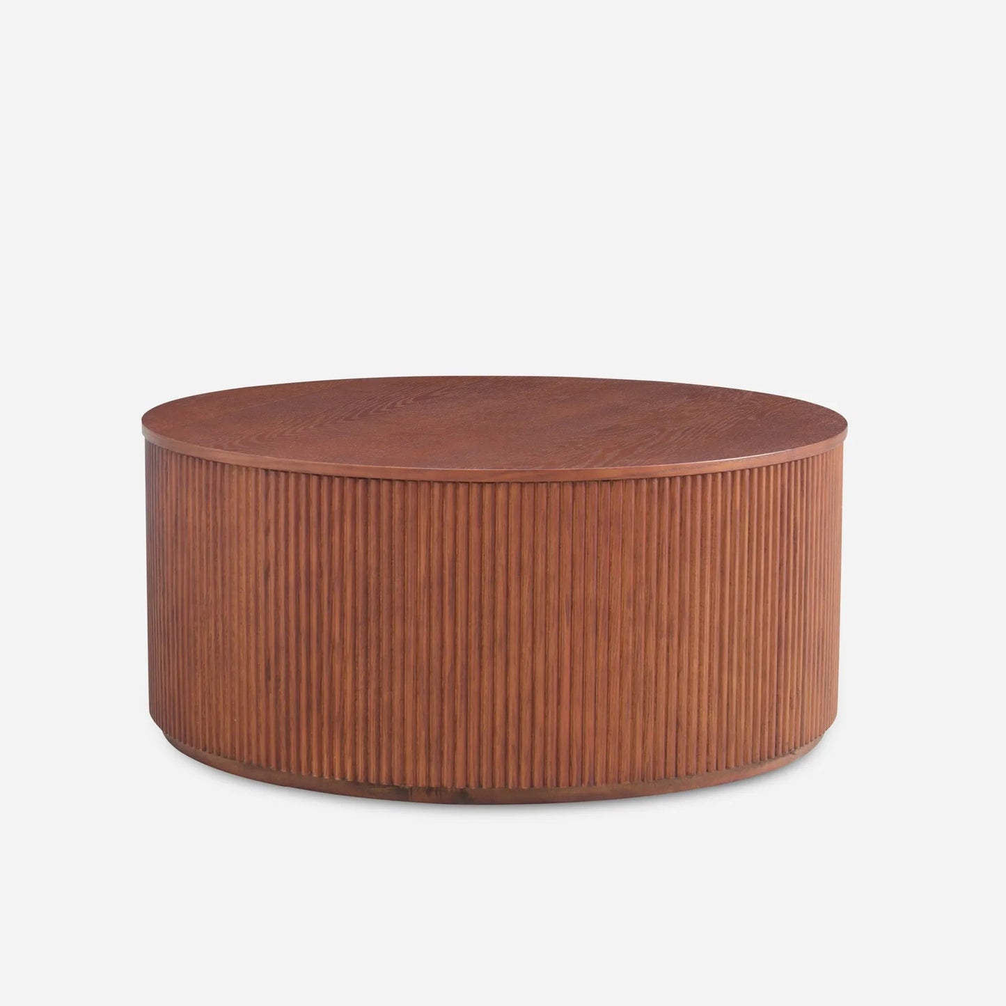 Esmond Fluted Round Lift-Top Coffee Table 35"