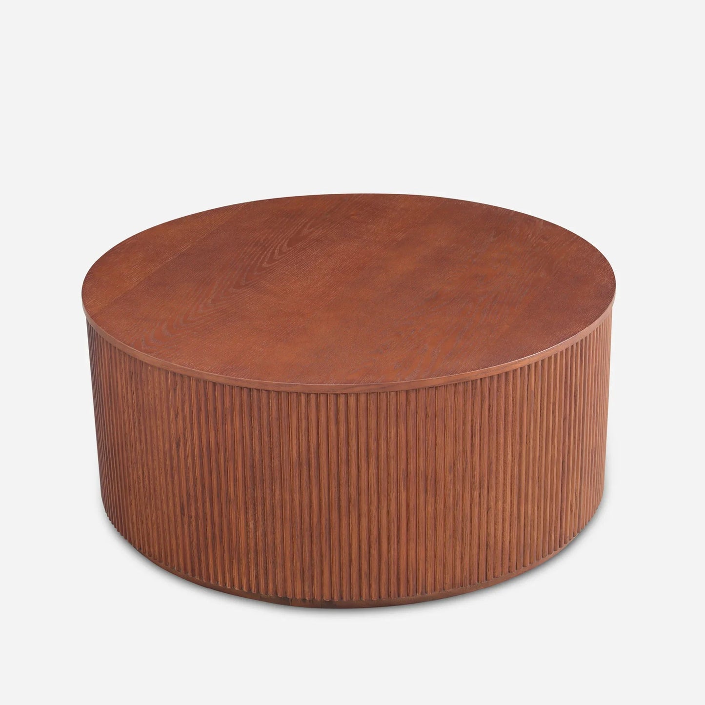 Esmond Fluted Round Lift-Top Coffee Table 35"